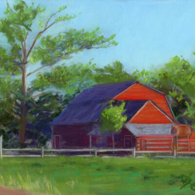 Barn - Pastel by Debra Kay Carter
