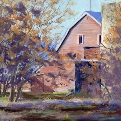The Benson Barn in Whitney, Idaho…AKA ‘The Scream (February) - Pastel by Debra K. Carter SOLD